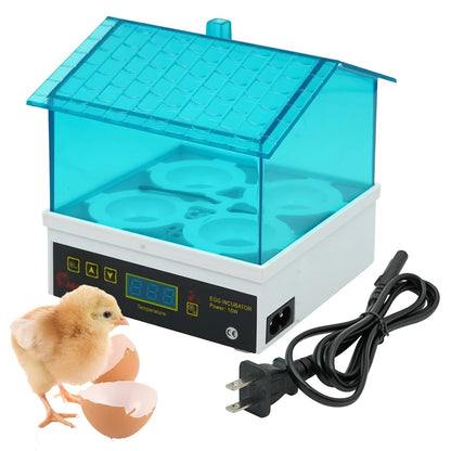 4 Eggs Mini Incubator, designed for poultry enthusiasts and hobbyists. This compact, user-friendly incubator is perfect for hatching a small batch of eggs, offering reliable performance and clear visibility throughout the entire process.