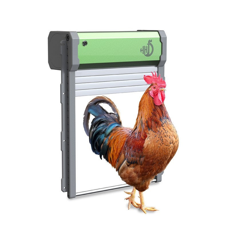 Solar Automatic Chicken Coop Door with smart auto stop function, weatherproof design, easy installation, timer mode, manual control and remote control features