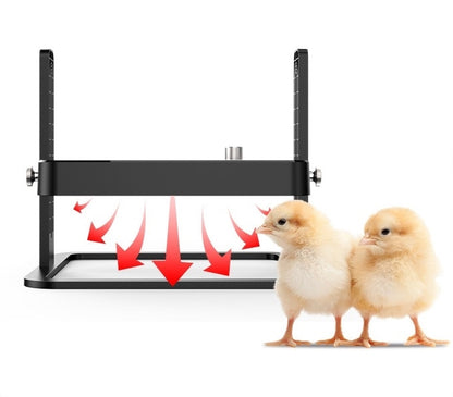 even heat distribution feature of brooder heater plate warmer