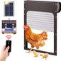 Solar Automatic Chicken Coop Door with smart auto stop function, weatherproof design, easy installation, timer mode, manual control and remote control features